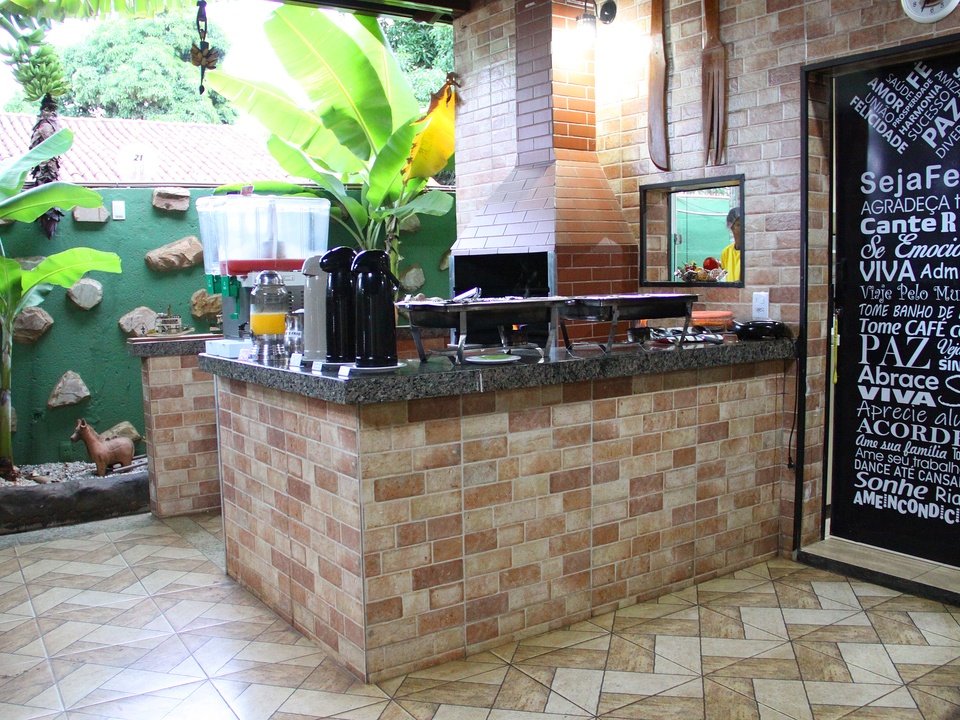 Área do café da manhã do Hotel Barroso